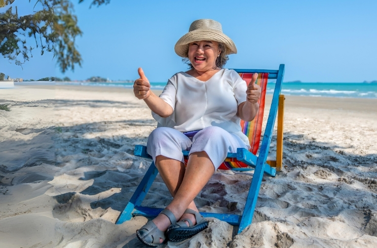 Woman at the beach